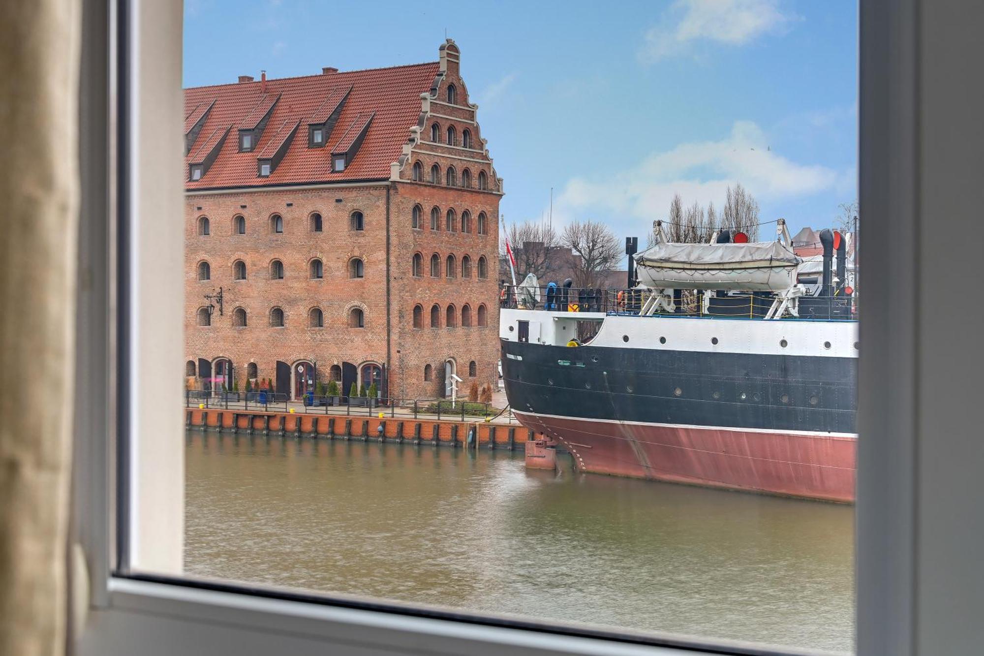 Motlawa Bulvar Residence Z Widokiem Na Rzeke Motlawa By Downtown Apartments Gdansk Exterior foto